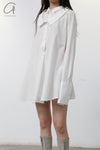 Marc le bihan double -neck shirt 2630 white